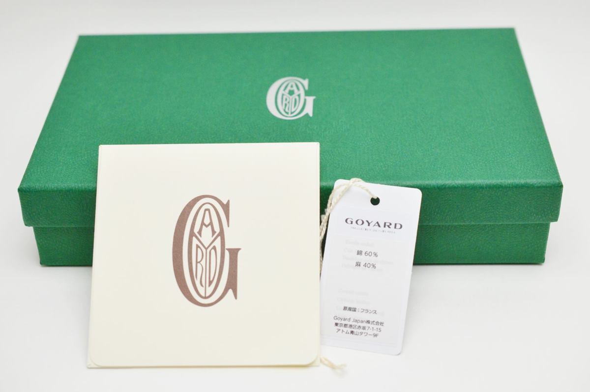 良品 GOYARD ヘリンボーン柄 マティニョン ジップGM ラウンド 