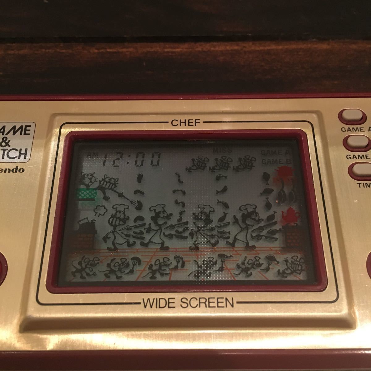 ゲームウォッチ シェフ ※超美品 任天堂 GAME&WATCH CHEF Nintendo