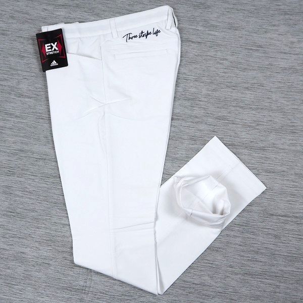 品質保証，得価 adidas GOLF アディダス ゴルフ 秋冬 エクストラストレッチ 裏起毛 ゴルフパンツ スリムフィット M ホワイト L831(78cm～)｜売買されたオークション情報、yahooの商品情報をアーカイブ公開 - オーク パンツ、スラックス