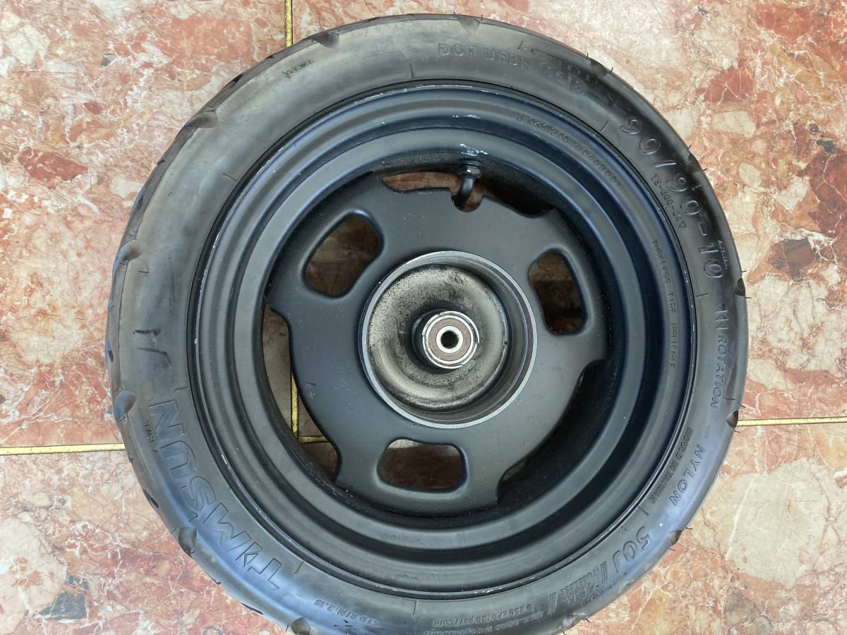 ズーマー　バイク　ワイド加工　フロント5Ｊ　TIMSUN　ティムソン　タイヤ　90/9010　【中古品】