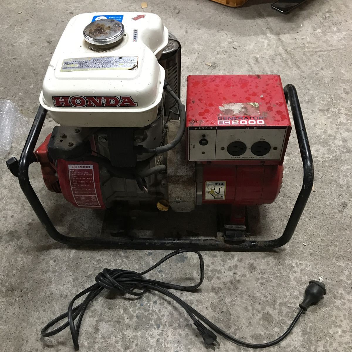 Honda 発電機 HONDA EU18i 動作OK ヤマダウェブコム Generator 