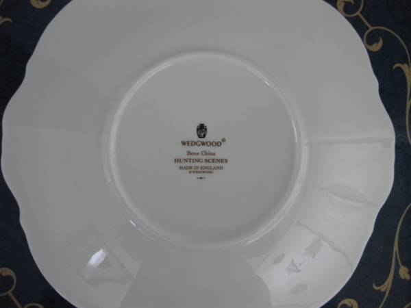 美品★ウェッジウッド　ハンティングシーン　Ｂ＆Ｂプレート_3