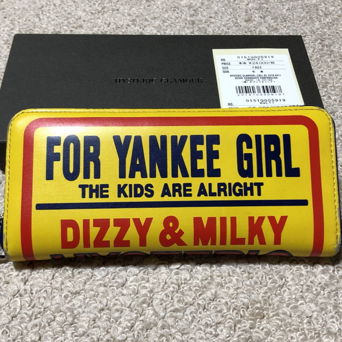 ヒステリックグラマー 長財布/HYSTERIC GLAMOUR DIZZY&MILKY pt ロング 