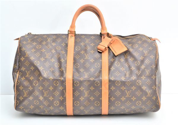 VUITTON 0 キーポル・バンドリエール LOUIS モノグラム キーポル55