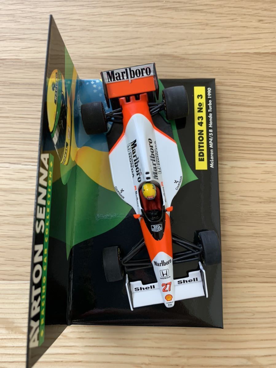 ミニチャンプス マクラーレンホンダ MP4/5B A・セナ マルボロ仕様 1/43