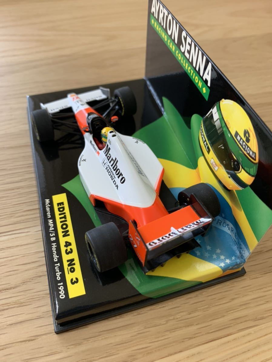 ミニチャンプス マクラーレンホンダ MP4/5B A・セナ マルボロ仕様 1/43
