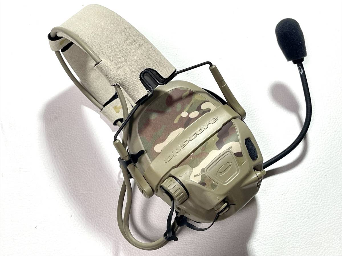 実物 OPS-CORE AMP COMMUNICATION HEADSET TAN オプスコア ヘッドセット SKINCAMO 検 GBRS ...