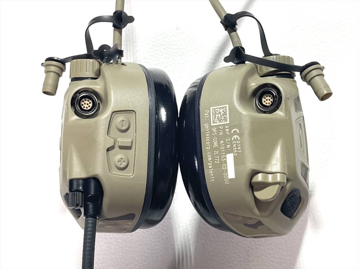 実物 OPS-CORE AMP COMMUNICATION HEADSET TAN オプスコア ヘッドセット SKINCAMO 検 GBRS ...