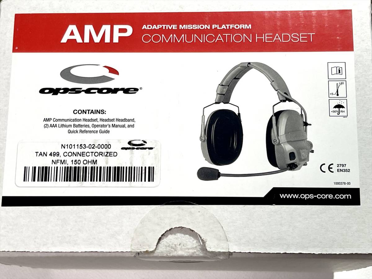 実物 OPS-CORE AMP COMMUNICATION HEADSET TAN オプスコア ヘッドセット SKINCAMO 検 GBRS ...