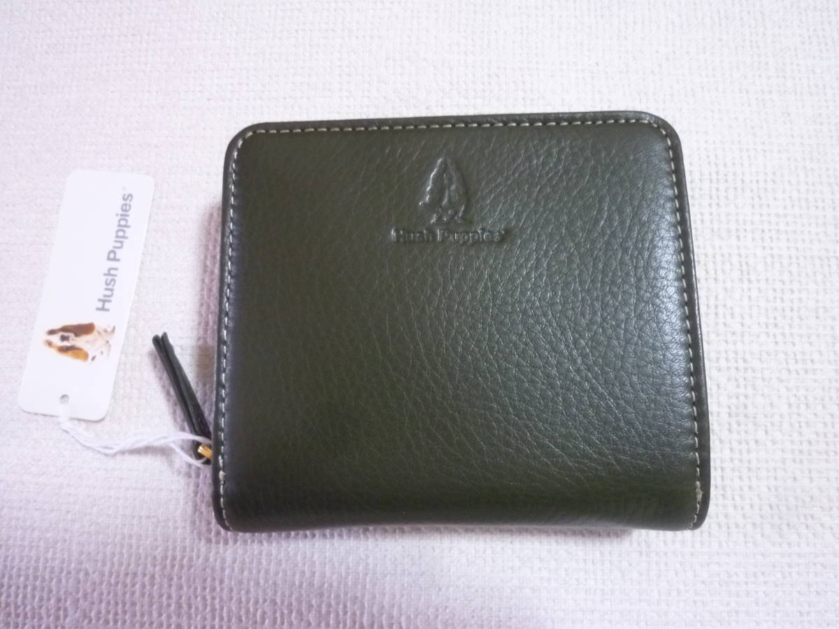 【新品・送料無料】ハッシュパピー 折り財布 HP0608 グリーン~①