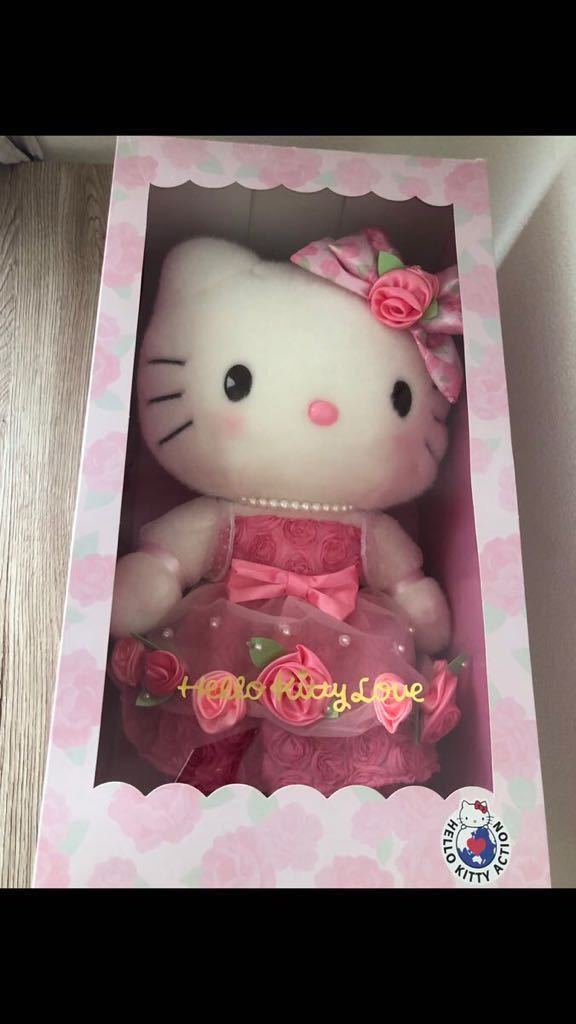 ☆ハローキティ☆バースデードール ぬいぐるみ LOVE HELLO KITTY