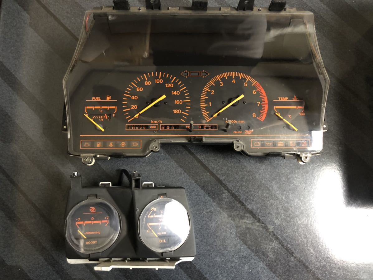 Z31 Speedometer 日産フェアレディZ Z31 300ZX 後期 国内用 スピードメーター タコメーターAssy &サブメーターセット絶版(計器、追加メーター本体 ...