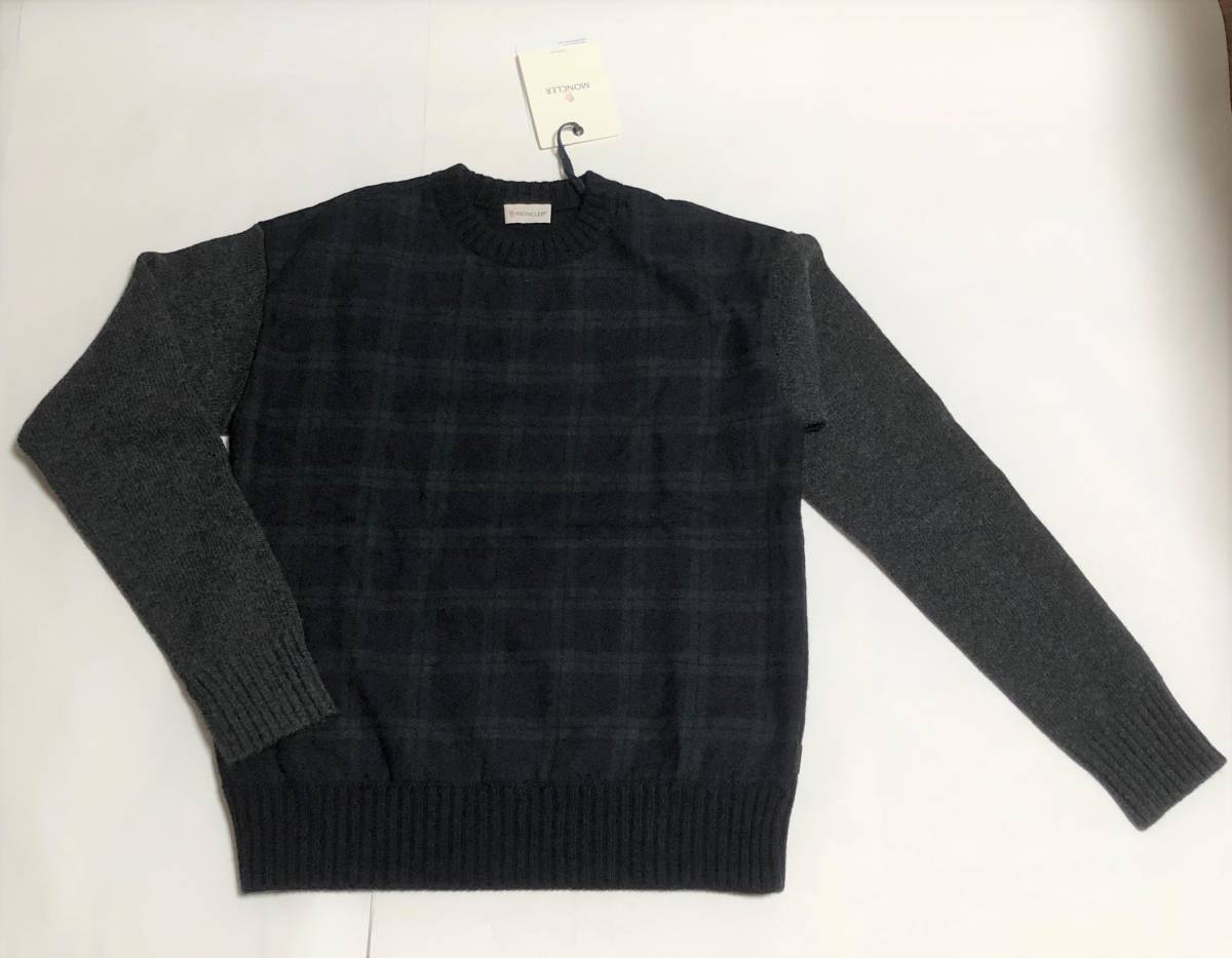 未使用 MONCLER モンクレール クルーネック セーター ニット L メンズ