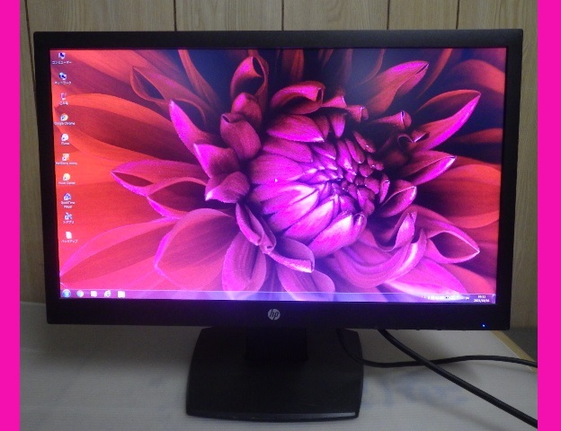 HP PCモニター V223◆21.5型 液晶モニター◆LED 簡単な動作確認済ディスプレイ パソコン 複数台あり◆B12