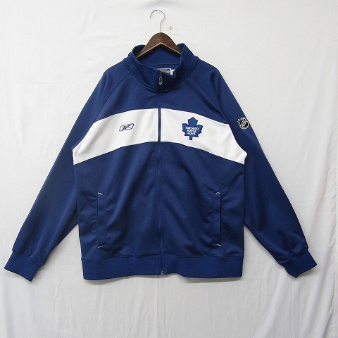リーボック ビッグ サイズ XL フルジップ ジャージ トレーナー スウェット NHL TORONTO MAPLE LEAFS アイスホッケー Reebok 古着 1O1635 ジャージ リーボック トラックジャケット ロゴ ブランド メルカリ