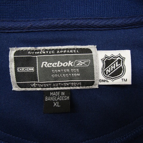リーボック ビッグ サイズ XL フルジップ ジャージ トレーナー スウェット NHL TORONTO MAPLE LEAFS アイスホッケー Reebok 古着 1O1635 ジャージ リーボック トラックジャケット ロゴ ブランド メルカリ