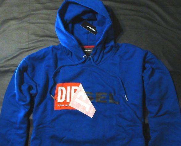  本物正規 DIESEL ディーゼル スウェットパーカー ALBY L 青 /綿100％(ジャンパー、ブルゾン)｜売買されたオークション情報、yahooの商品情報をアーカイブ公開 - オークファン 男性用