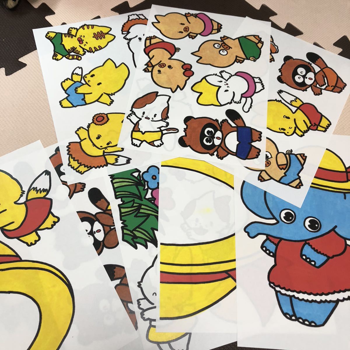ぞうさんの帽子 パネルシアターとペープサートのカラー型紙 ぞうさんのぼうし 誕生会 壁面 ペーパークラフト 売買されたオークション情報 Yahooの商品情報をアーカイブ公開 オークファン Aucfan Com