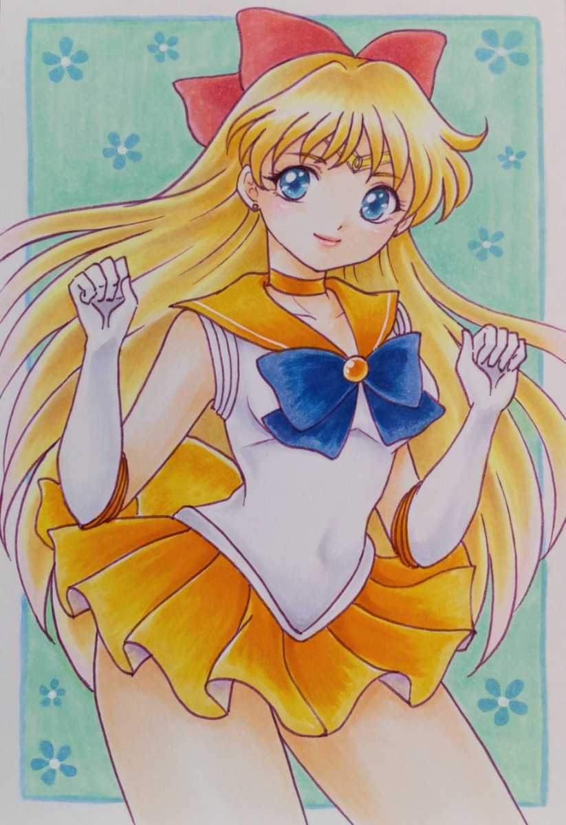 同人手描きイラスト 美少女戦士セーラームーン セーラーヴィーナス 愛野美奈子 手描きイラスト 売買されたオークション情報 Yahooの商品情報をアーカイブ公開 オークファン Aucfan Com