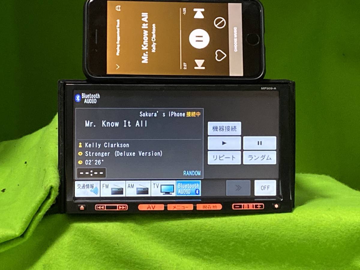 日産純正　MP309-A　Bluetooth・DVD・CD・SD　動作確認品 やや傷や汚れあり日産純正