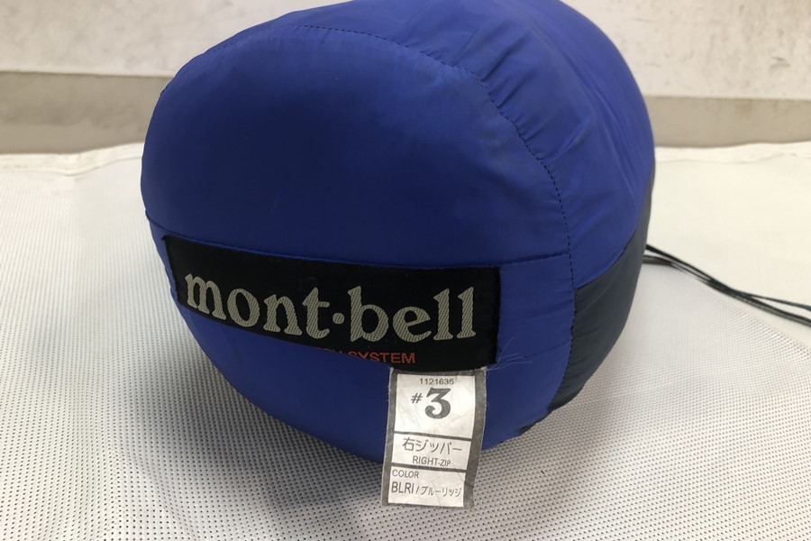 バロウバッグ mont-bell #3 モンベル シームレス 寝袋 モンベル(mont