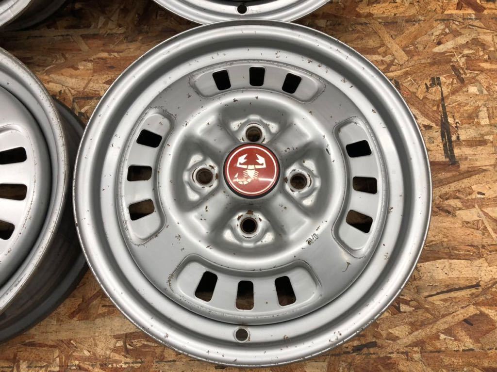 希少・当時物☆ABARTH アバルト アウトビアンキ A112 純正 鉄ホイール
