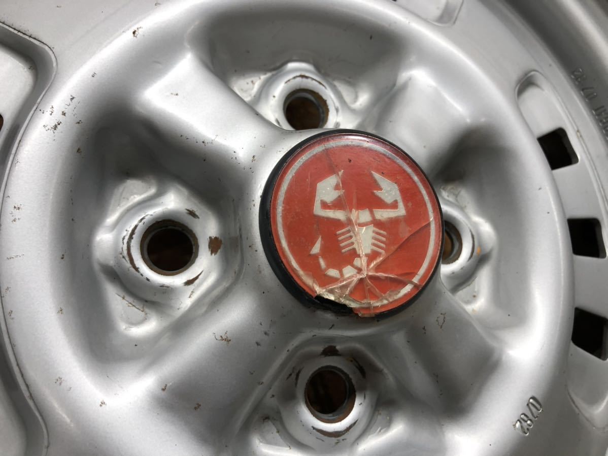 希少・当時物☆ABARTH アバルト アウトビアンキ A112 純正 鉄ホイール