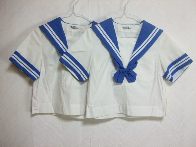 S105◆コスプレ衣装◆宇土? セーラー服 半袖◆夏服上着2枚セット◆制服