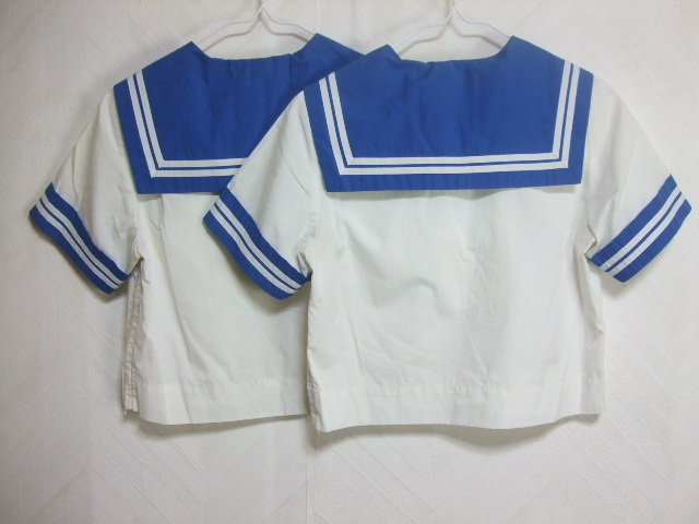 S105◆コスプレ衣装◆宇土? セーラー服 半袖◆夏服上着2枚セット◆制服