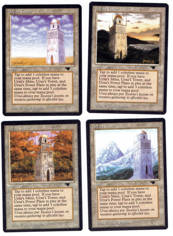 ウルザの塔　英語4枚セット マジック・ザ・ギャザリング Antiquities ウルザの塔 Urza's Tower 4