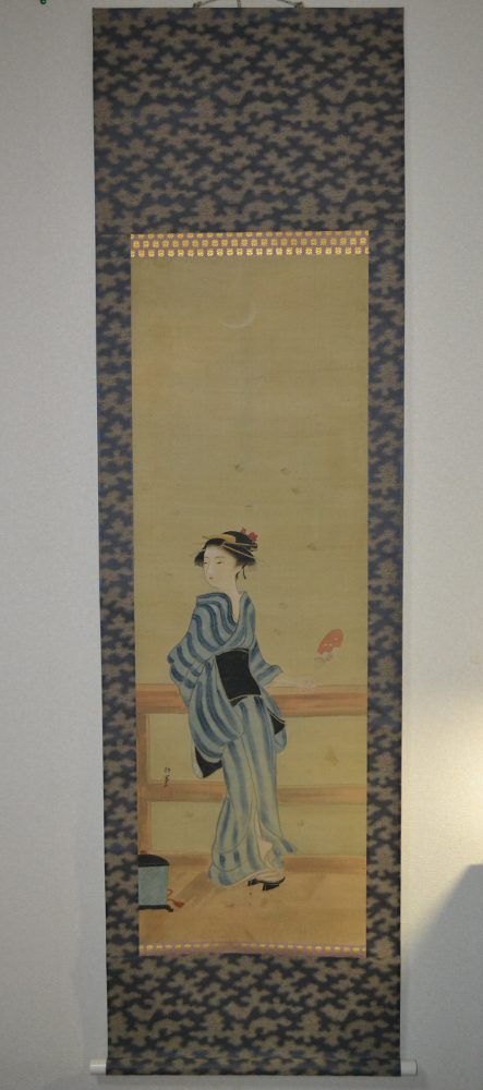 絵画 期間限定 上村松園？ 肉筆 「想い」 絵画 期間限定 上村松園