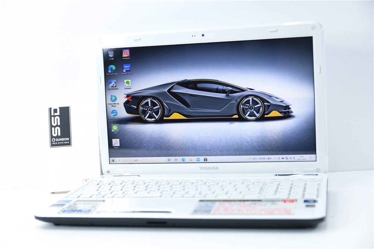 爆速 新品SSD512GB Toshiba T451 58 二世代 i7 2670QM ★ 8GB WIN10 ブルーレイ USB3.0 Office wifi 即決送料無料+WSP2019 6290