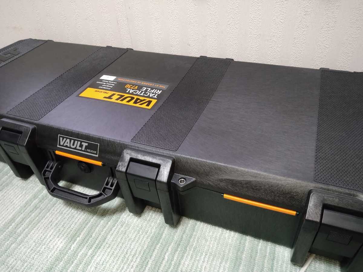 Pelicanペリカンケース タクティカル ライフル ガンケース Vault【V730】Polymer Black！ ウレタンフォーム波形、南京錠付！ 