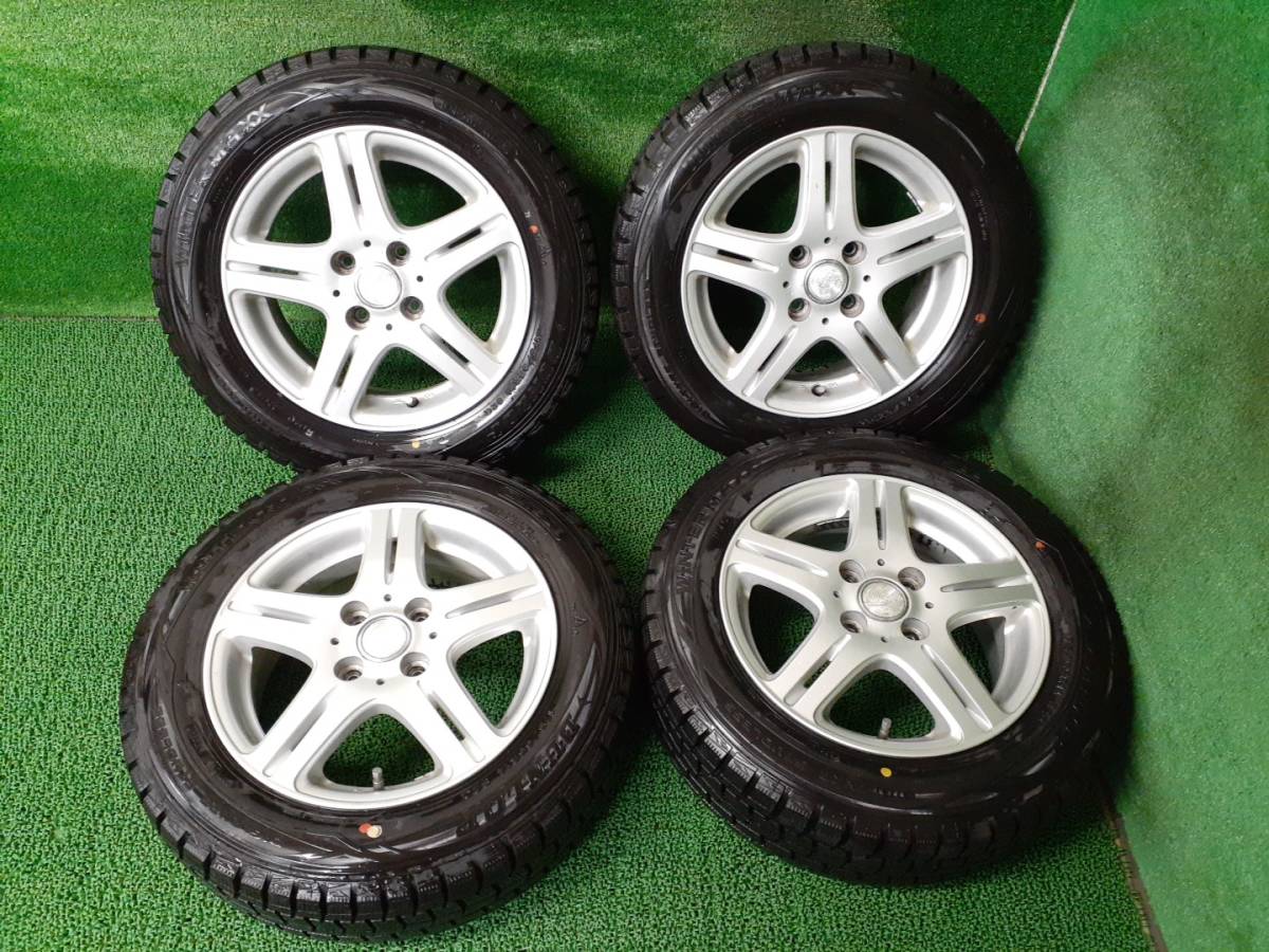 溝有 ダンロップ WINTERMAXX WM01 175/65R14 ホイールセット フィット等に 売切!!