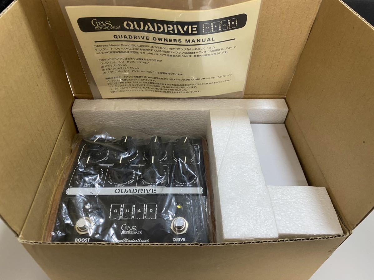 Crews Maniac Sound QUADRIVE オーバードライブ 楽器・機材 【公式通販】