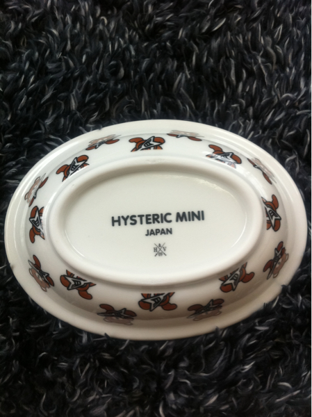美品HYSTERIC MINIヒスミニ☆ファックベア陶器の小物入れ お皿 