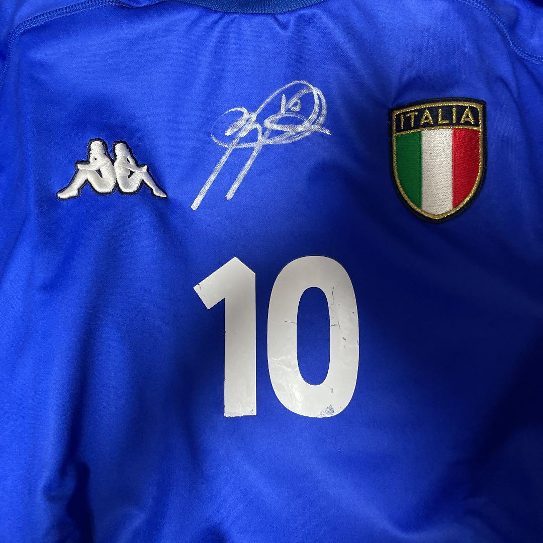 サッカー イタリア代表ロベルトバッジョ 直筆サイン入りユニフォーム 