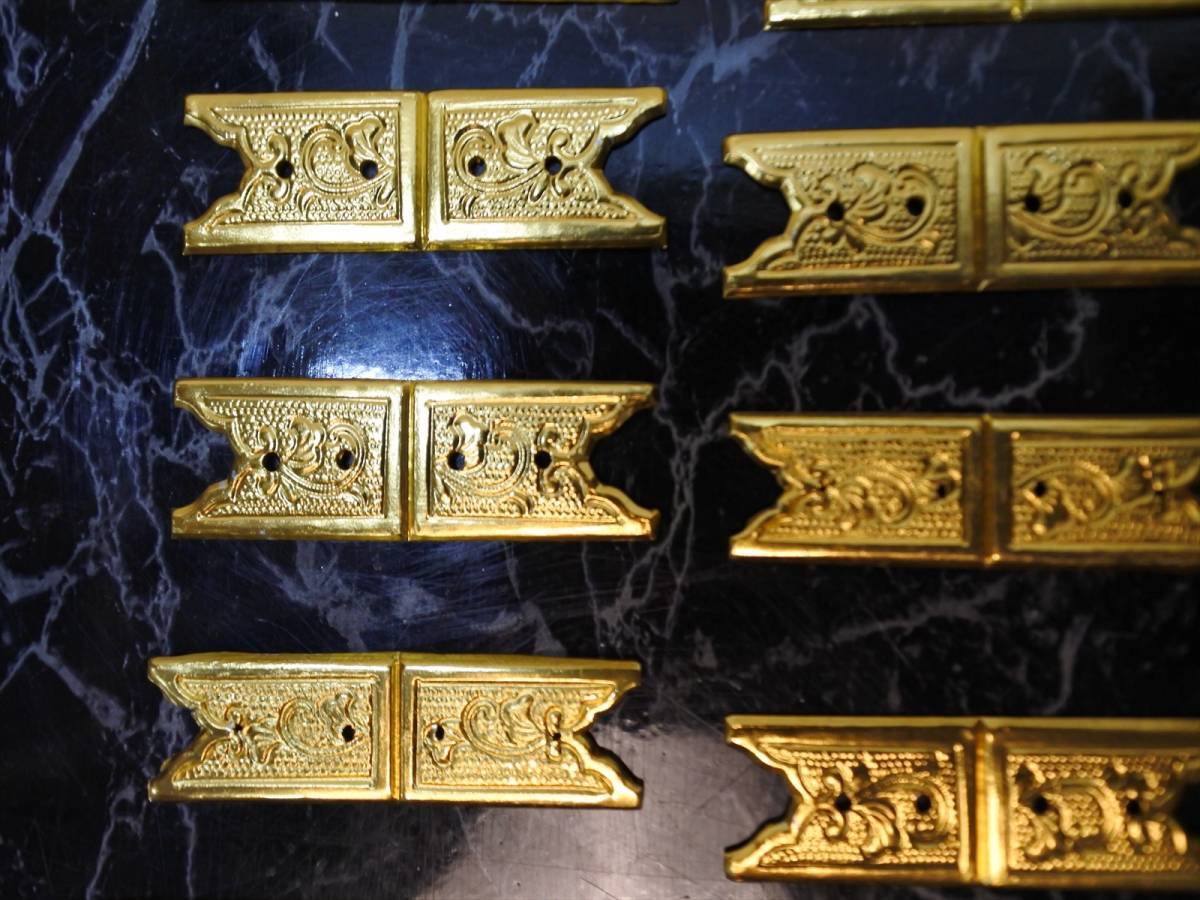 未使用品 100枚 寺院用金具 高級仏壇用金具 金鍍金金具 1.25 未使用品 100枚 寺院用金具 高級仏壇用金具 金鍍金金具 1.25