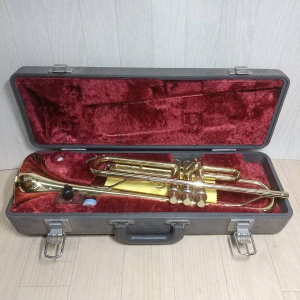 R602-U13-1191 YAMAHA ヤマハ YTR-236 スチューデントモデルトランペット シリアルナンバー123703 ハードケース付き ⑥