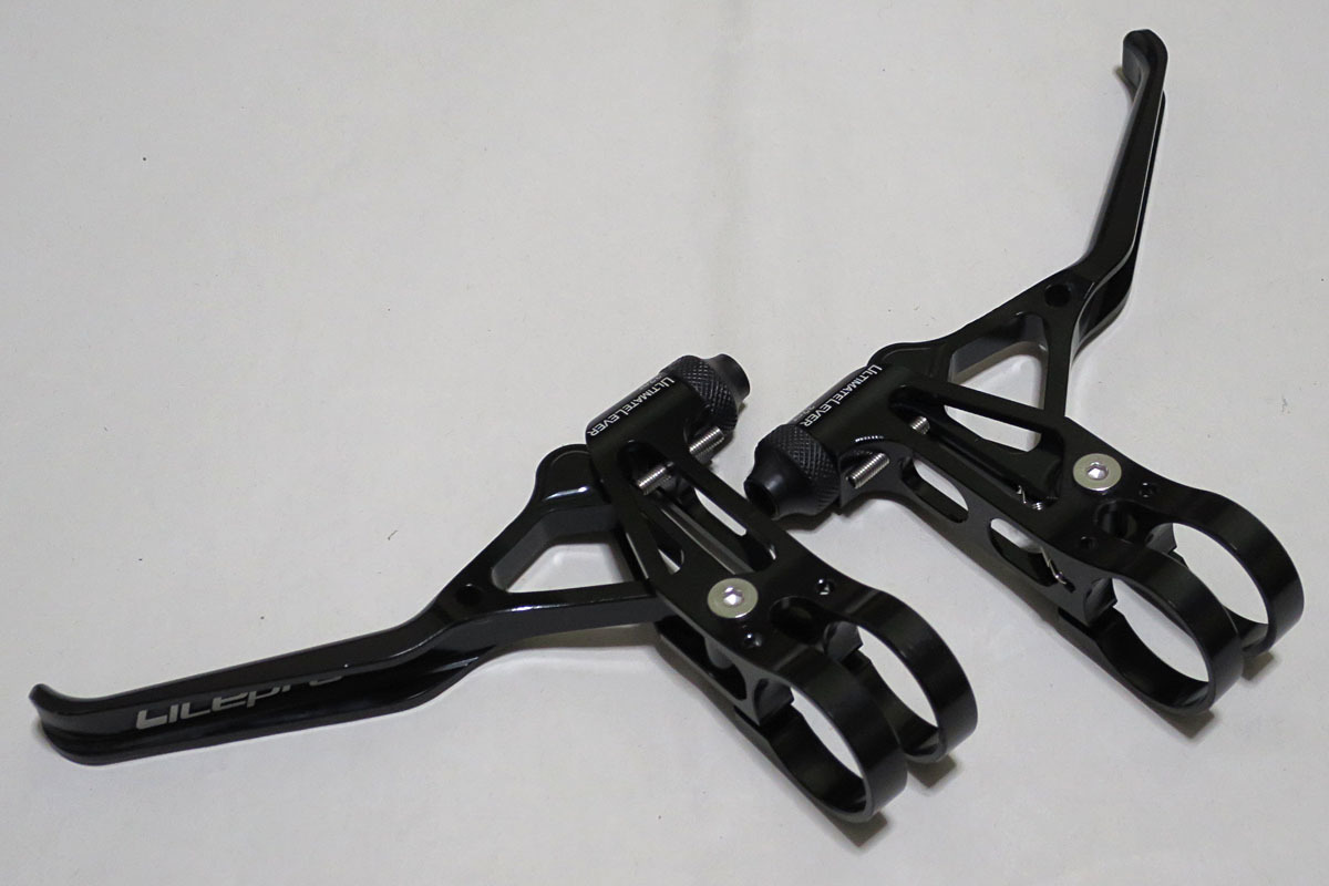  Litepro 超軽量 ブレーキレバー Vブレーキ用 ペア66g 黒 22.2mm ULTIMATE LEVER MTB クロスバイク dahon ダホン tern(Vブレーキ)｜売買されたオークション情報、yahooの商品情報をアーカイブ公開 - オークフ Vブレーキ