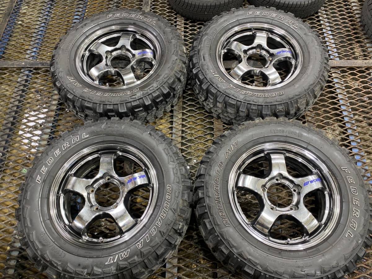 売切1円スタート!スズキジムニーWORKWHEELSワークホイール205/80R16 