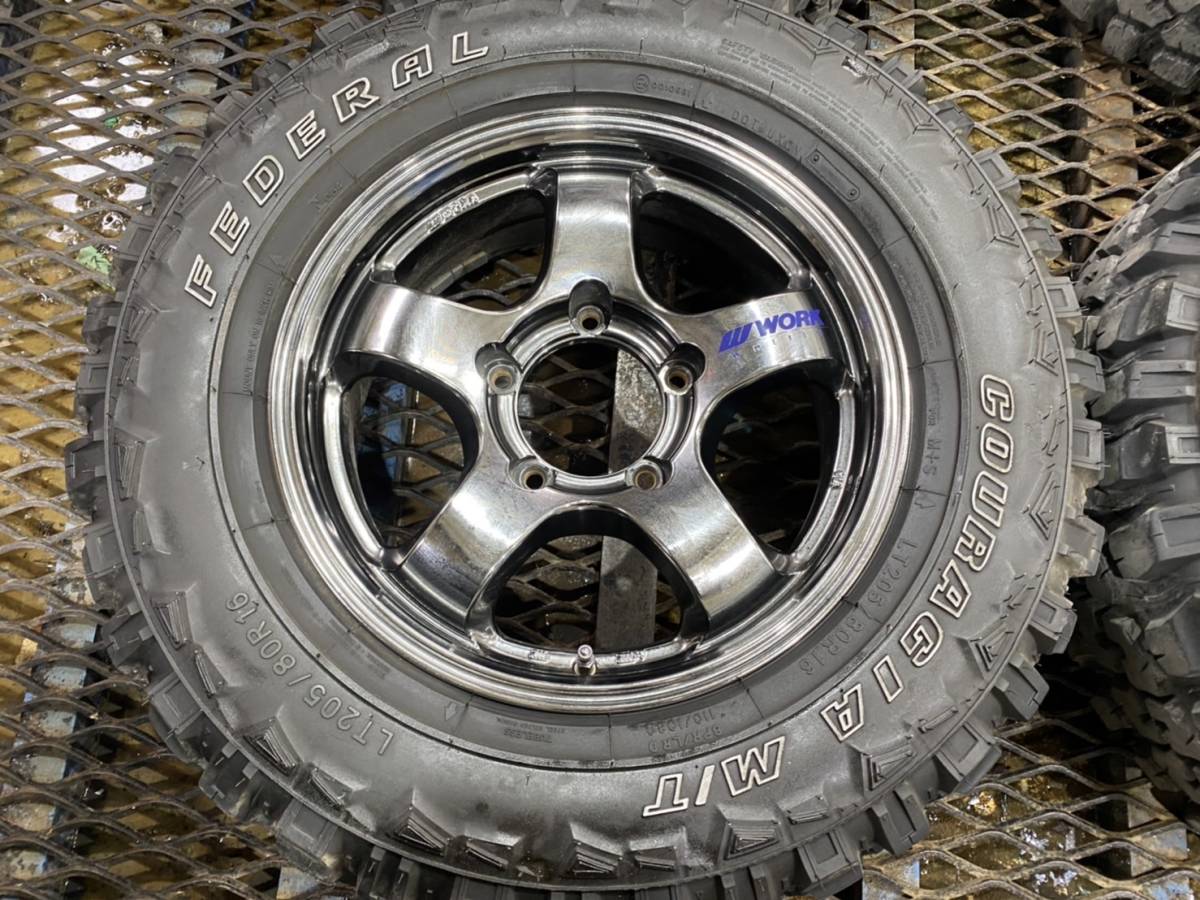 売切1円スタート!スズキジムニーWORKWHEELSワークホイール205/80R16 