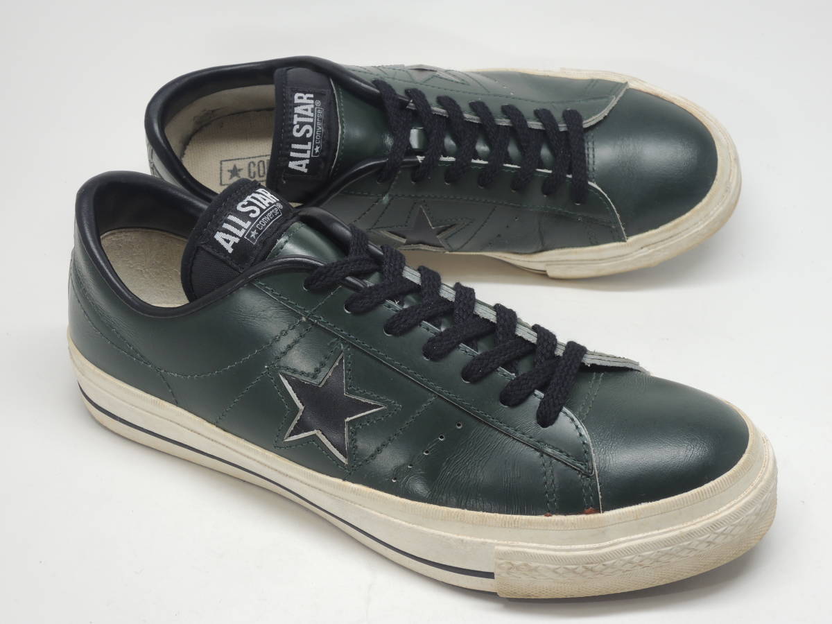 即決!希少カラー! 旧日本製 CONVERSE ONE STAR V3 赤 サイズ6 1/2 