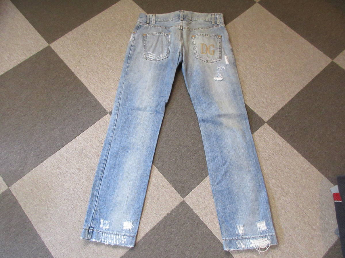 DOLCE&GABBANA ジーンズ ダメージ加工 サイズ50 D&G &amp 