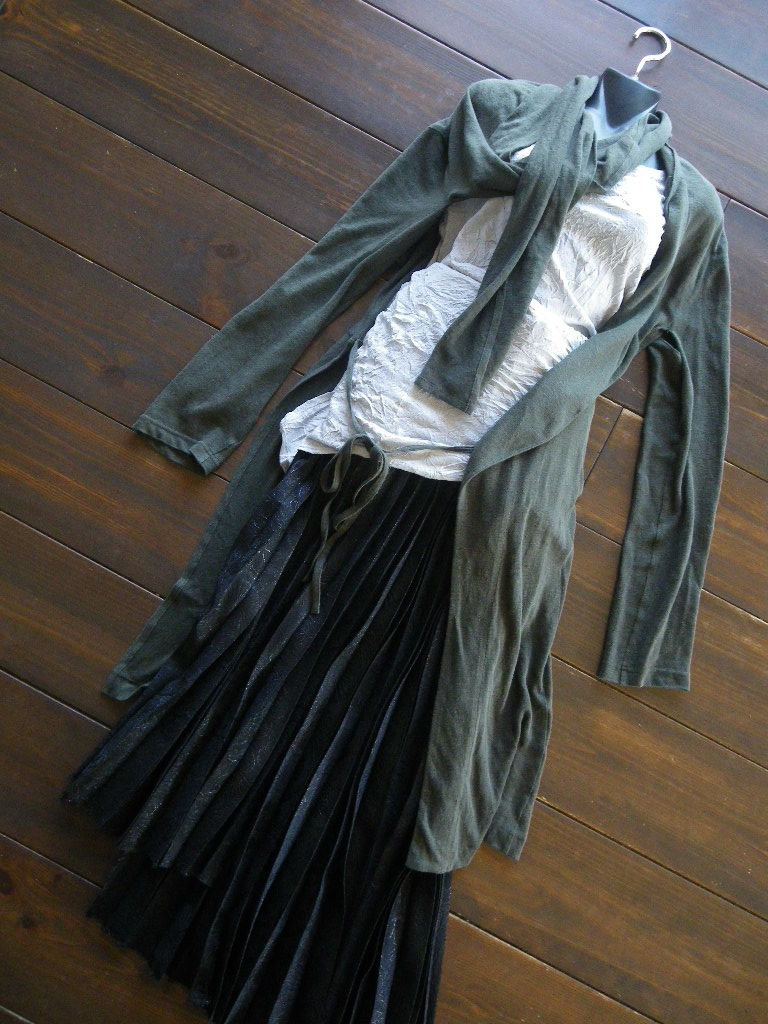 □ヨウジヤマモト ワイズ 超変形カーディガン カーキ Yohji Yamamoto
