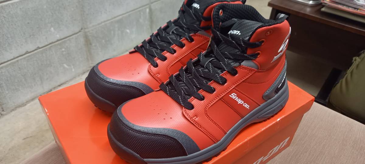 ☆新品 Snap-on スナップオン 限定 ハイカット レッド 赤 安全靴 