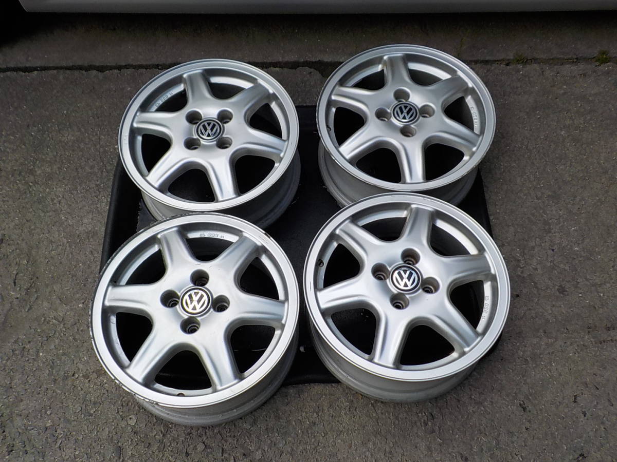 フォルクスワーゲン 純正 BBS 15-6J +45 PCD100 4H 4本セット 15インチ 