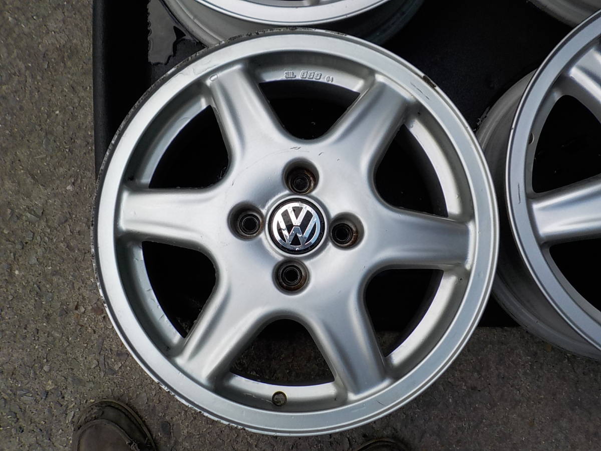 フォルクスワーゲン 純正 BBS 15-6J +45 PCD100 4H 4本セット 15インチ 