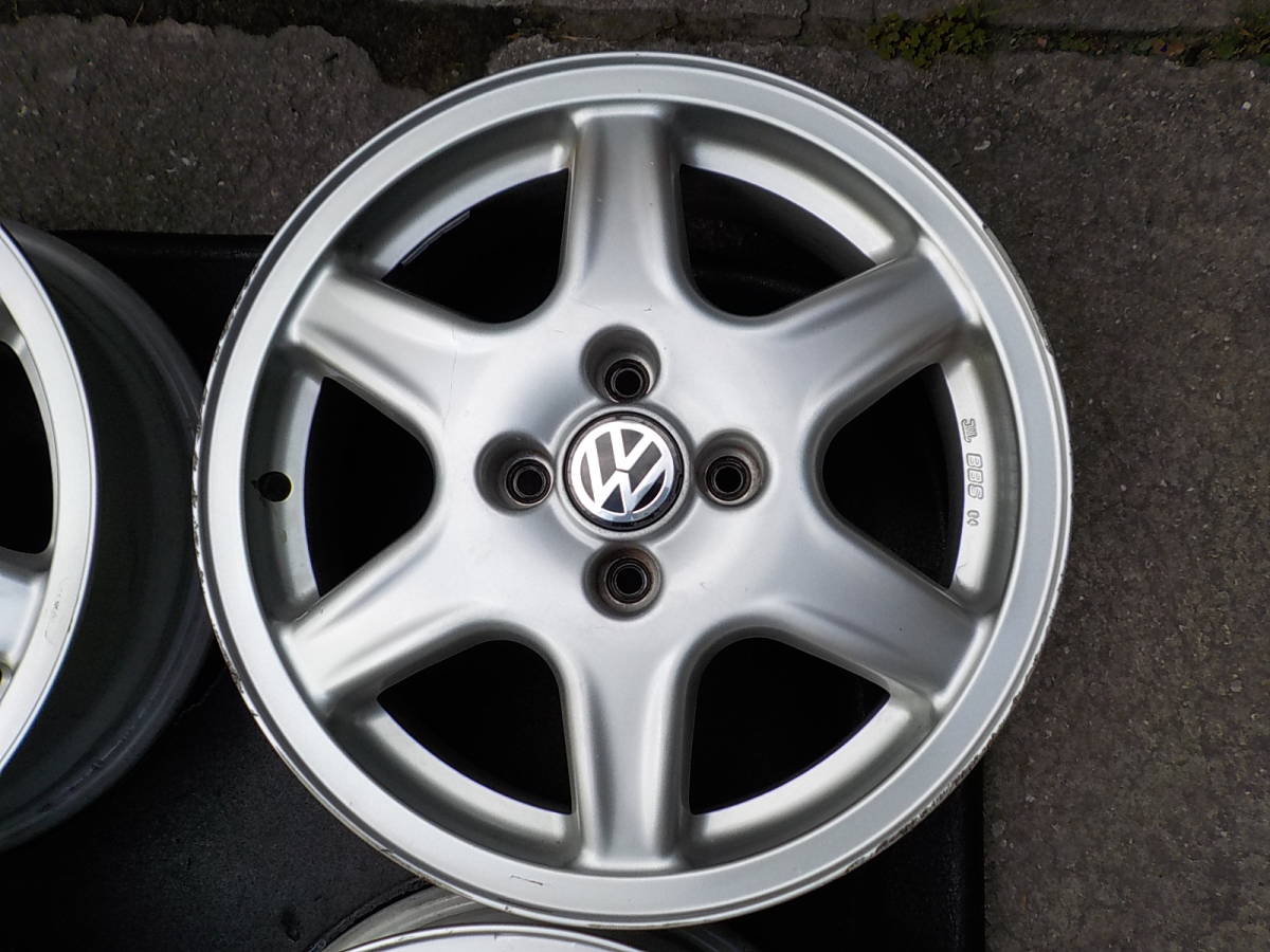 フォルクスワーゲン 純正 BBS 15-6J +45 PCD100 4H 4本セット 15インチ 