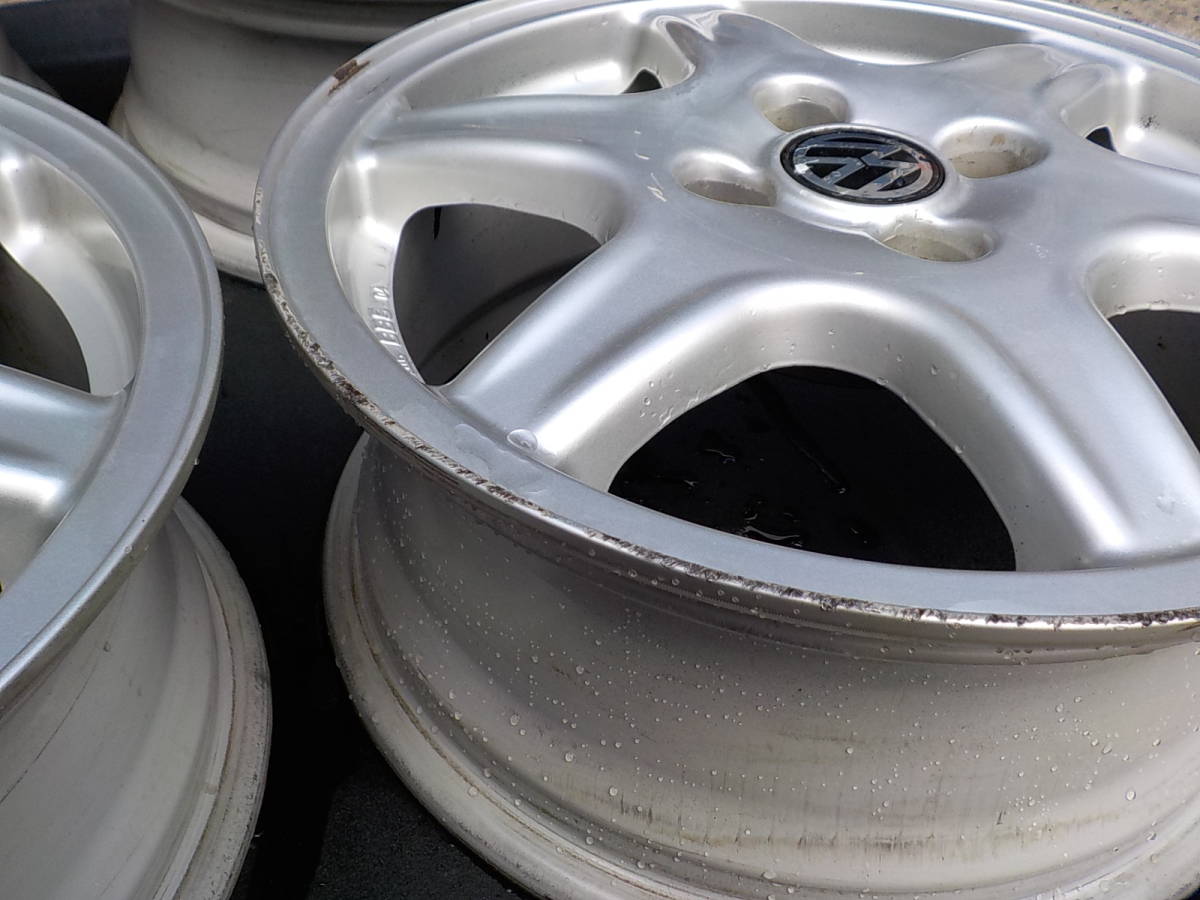 フォルクスワーゲン 純正 BBS 15-6J +45 PCD100 4H 4本セット 15インチ 